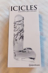 Icicles No 40 Realistic Glass Dildo (2)